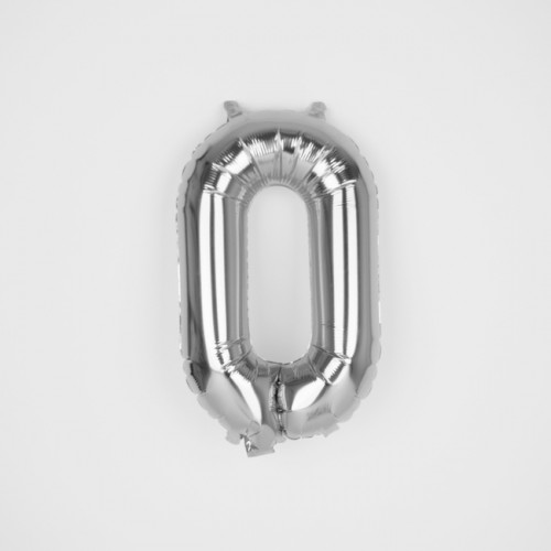 Μπαλόνι Ασημένιο Νούμερο 0 (16'')