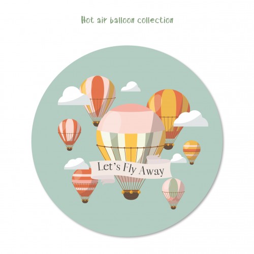 Αυτοκόλλητα Αερόστατα Για Παιδικά Πάρτυ Και Δώρα