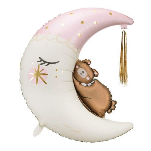 Μεταλλικό Μπαλόνι Αρκουδάκι Στο Φεγγάρι