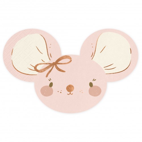 Χαρτοπετσέτες Ροζ Ποντικάκι