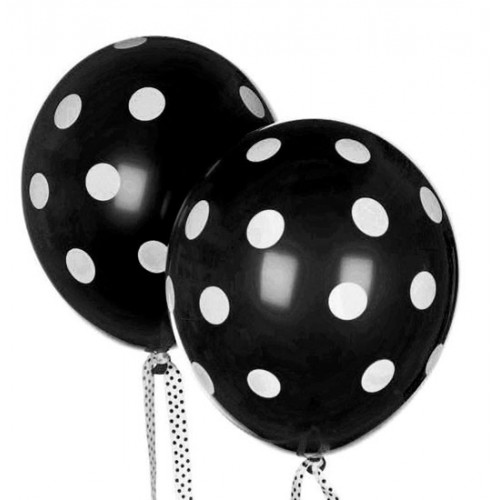 abcJoy μαύρα πουά μπαλόνια