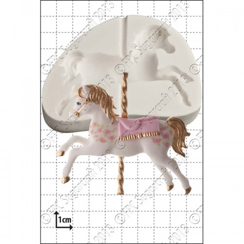 Καλούπι Σιλικόνης της FPC-Αλογάκι Καρουζέλ (Carousel Horse)