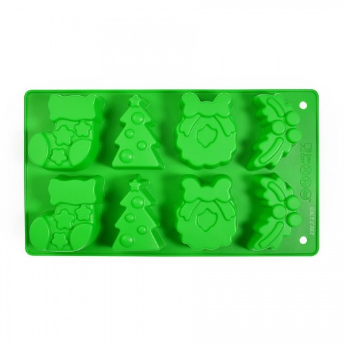 Φόρμα Σιλικόνης Ψησίματος Χριστούγεννα - Christmas Cupcake Silicone Pan N.Y. Cake