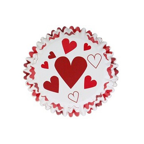 Κόκκινες Καρδιές Καραμελόχαρτα Αλουμινίου PME 30pcs