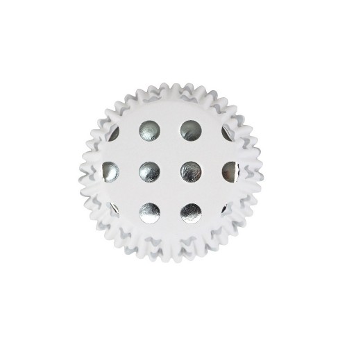 Πουά Ασημί Καραμελόχαρτα Αλουμινίου PME 30pcs