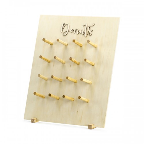 Σταντ Για Donuts Φυσικό Ξύλο