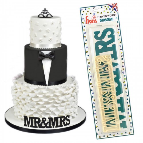 Κουπάτ Για Τούρτες Γάμου Mr & Mrs Tappit της FMM
