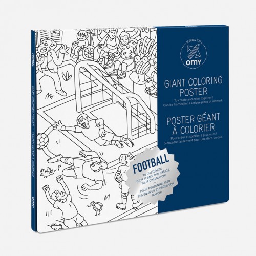 Γιγάντιο Πόστερ Ζωγραφικής Ποδόσφαιρο - Giant Poster Football OMY 