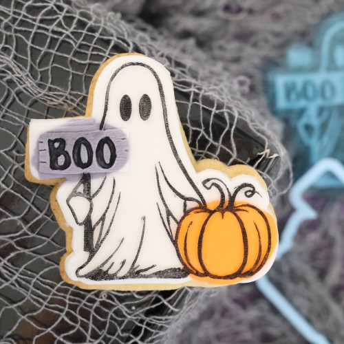 Σετ Στάμπα Κουπ Πατ Halloween Boo Φάντασμα OUTboss STAMP N CUT