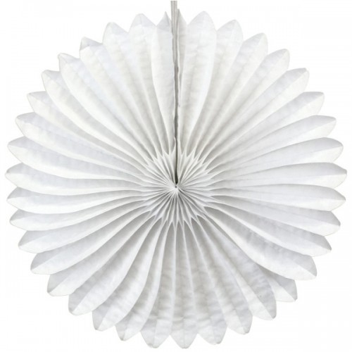 abcJoy λευκή Χάρτινη Βεντάλια