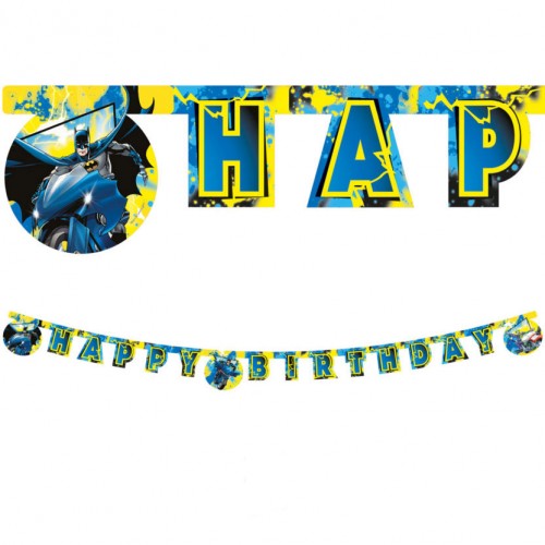Γιρλάντα Happy Birthday Batman 