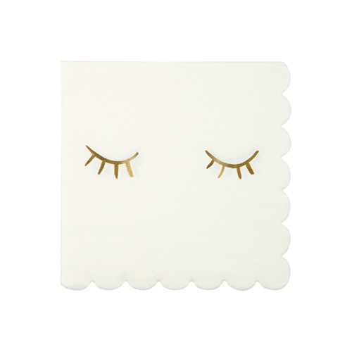 Χαρτοπετσέτες Με Χρυσά Βλέφαρα - Blink Napkins Meri Meri