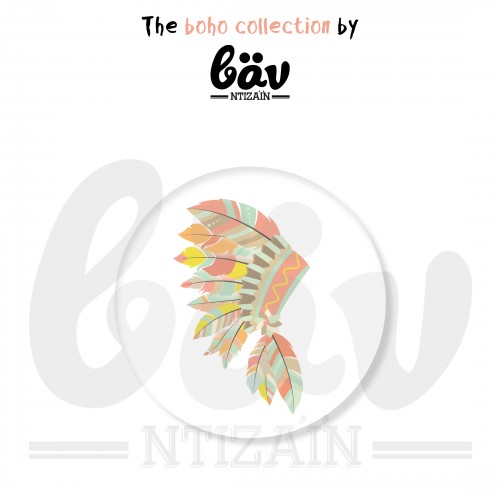 Ινδιάνικα Φτερά Αυτοκόλλητα Για Παιδικά Πάρτυ The Boho Collection For Girl "βαν ντιζάιν"