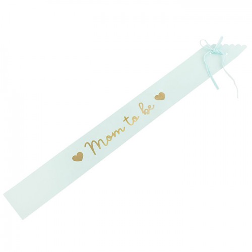 Κορδέλα Mom to be Γαλάζιο Χρυσό