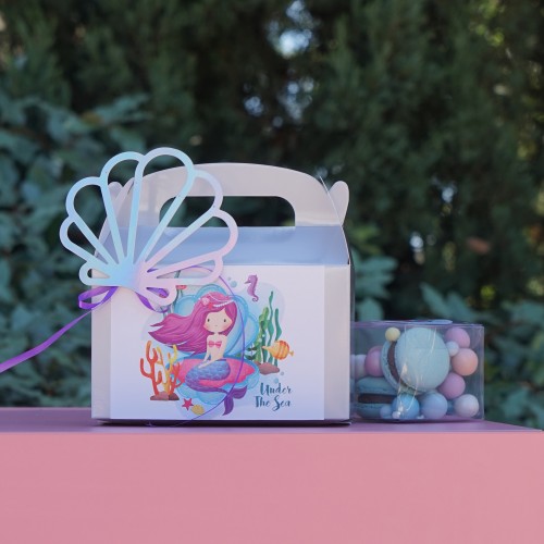 Ασημί Lunch Box-Χάρτινη συσκευασία φαγητού