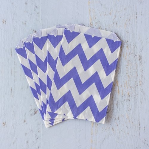 abcJoy chevron lila σακουλάκια χάρτινα (25-pack)