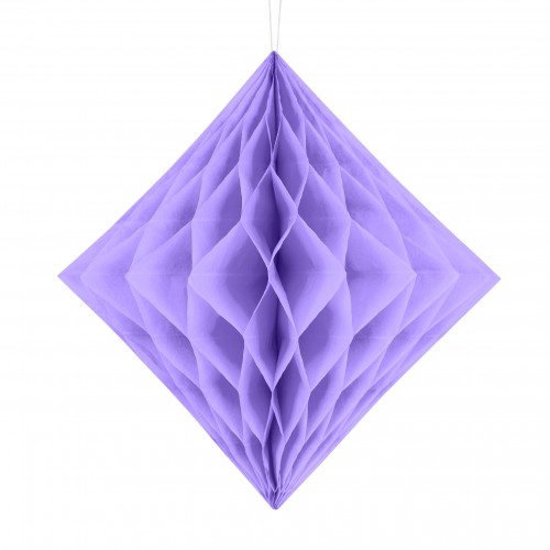 Λιλά Χάρτινο Διακοσμητικό Διαμάντι Ρόμβος 