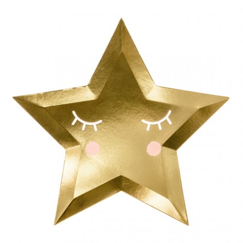 Χάρτινα Πιάτα Αστέρι Little Star PartyDeco