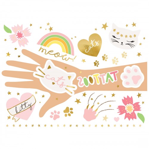 Τατουάζ Mix Γάτες PartyDeco