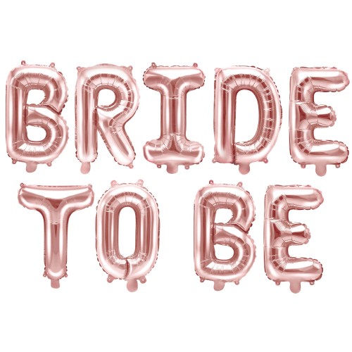Μεταλλικό Ροζ Χρυσό Μπαλόνι Bride to be PartyDeco