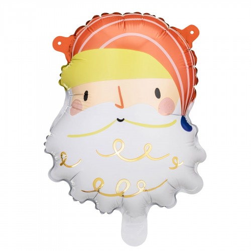 Σετ 5 Μεταλλικά Μπαλόνια Άγιος Βασίλης PartyDeco