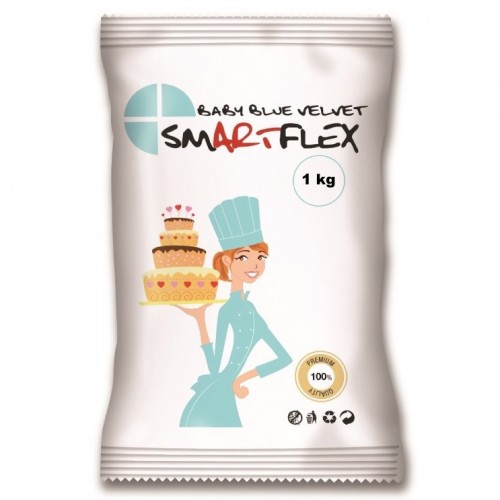 Γαλάζια Ζαχαρόπαστα Βανίλια SmartFlex Velvet 1Kg