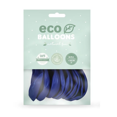 Οικολογικά Μπαλόνια Σκούρο Μπλε 10pcs