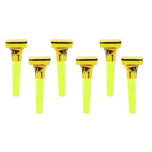 Σφυρίχτρες Φρου Φρου Χρυσές Party Horns PartyDeco