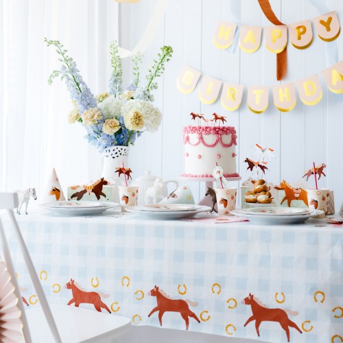 Τραπεζομάντηλο Άλογο & Ιππασία PartyDeco