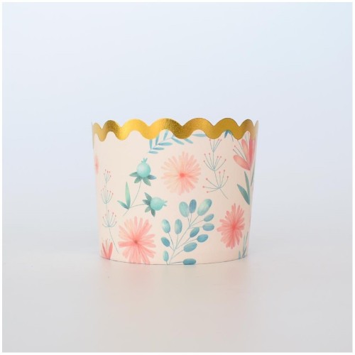 Θήκες Για Cupcakes Ρομαντικά Λουλούδια 25pcs