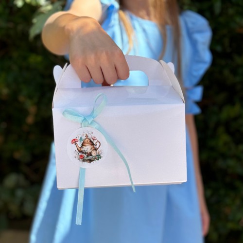 Λευκό Lunch Box-Χάρτινη συσκευασία φαγητού