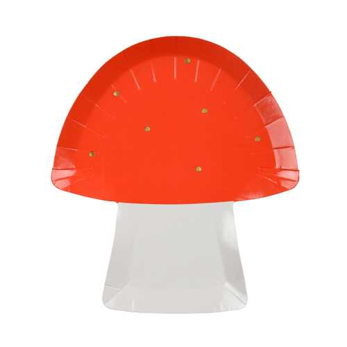 Χάρτινα Πιάτα Φαγητού Μανιτάρι Meri Meri