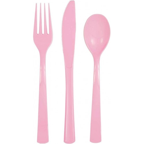 Μονόχρωμο Ροζ Σετ Μαχαιροπίρουνα