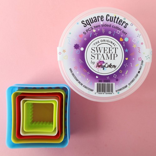 Σετ Πλαστικά Κουπ πατ Τετράγωνο Δύο Όψεις