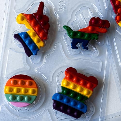 Fun Pop It Καλούπι Σοκολάτας 4 Σχέδια-Πλακέτα Νο3