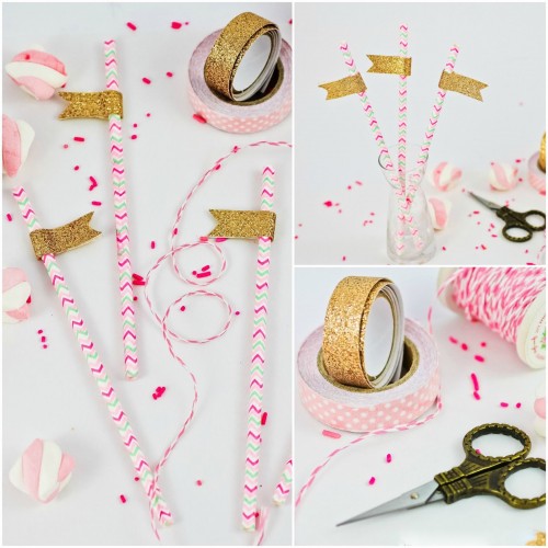 Gold Glitter Tape-Χρυσή Διακοσμητική Ταινία Αυτοκόλλητο 