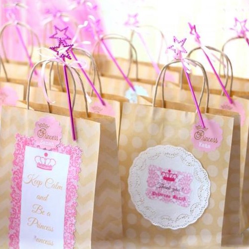 Φούξια & Ασημί Ραβδιά με Αστέρια  