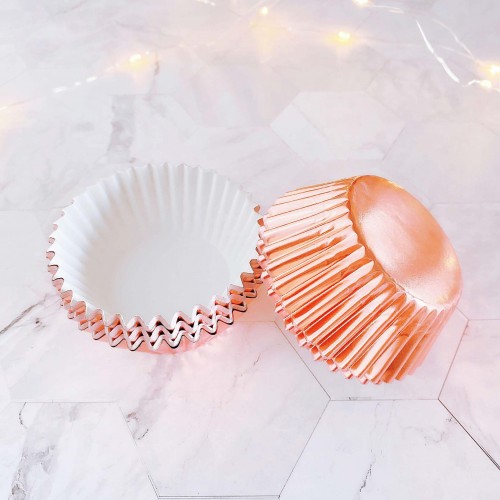 Καραμελόχαρτα Ροζ Χρυσά Μεταλλικά 45-pack