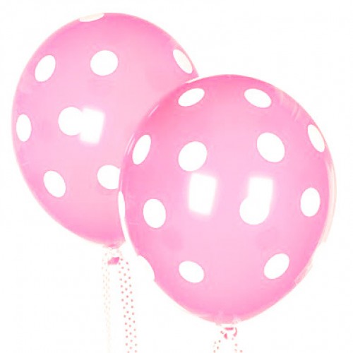 abcJoy ροζ πουά μπαλόνια