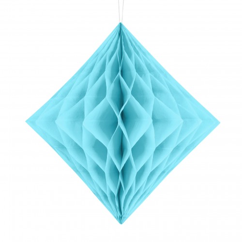 Γαλάζιο Χάρτινο Διακοσμητικό Διαμάντι Ρόμβος 