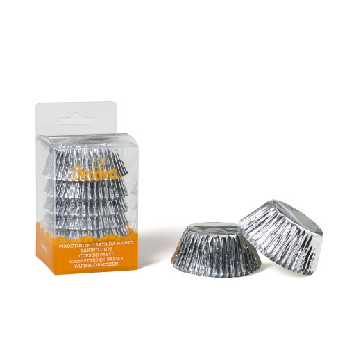 Μεταλλικά Καραμελόχαρτα Ασημί Decora 60pcs