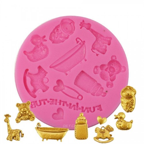 Καλούπι Σιλικόνης Μωρουδιακά Baby Things Silicone Mold N.Y. Cake