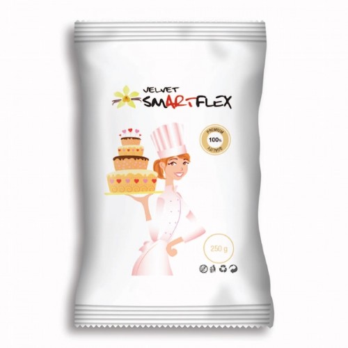 Λευκή Ζαχαρόπαστα Βανίλια SmartFlex Velvet 250gr 