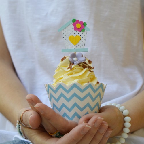 Cupcake Toppers Ανοιξιάτικο Θέμα Hand Made by Ministry Of Art (6pcs)