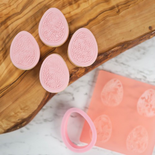 Σετ Στάμπα Κουπ Πατ Αυγουλάκια Floral Mini Eggs-Amy Jane Collection 