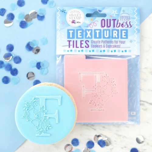 Στάμπα Floral Μονόγραμμα F-Outboss By SweetStamp