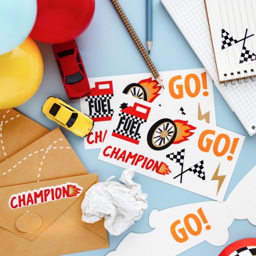 Αυτοκόλλητα Αγωνιστικό Αυτοκίνητο - PartyDeco