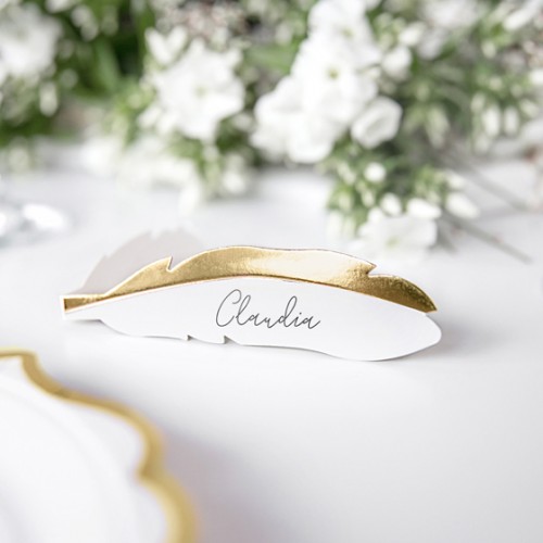 Χάρτινες Κάρτες Φτερά Place Cards PartyDeco