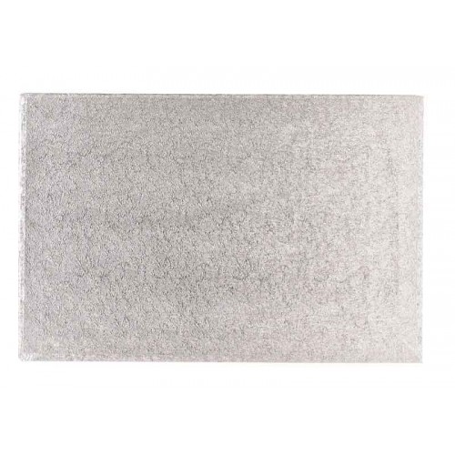 Ορθογώνιος Δίσκος Ασημί Χοντρός 35,6x45,7cm