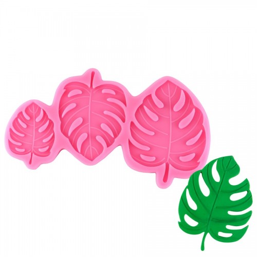 Καλούπι Σιλικόνης Τροπικά Φύλλα Μονστέρα 